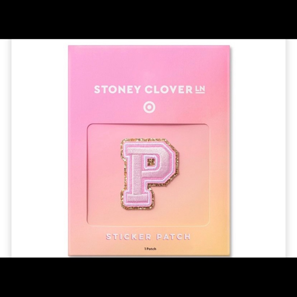 NWT Stoney Clover Lane x Target individual letter P patch in light pink
